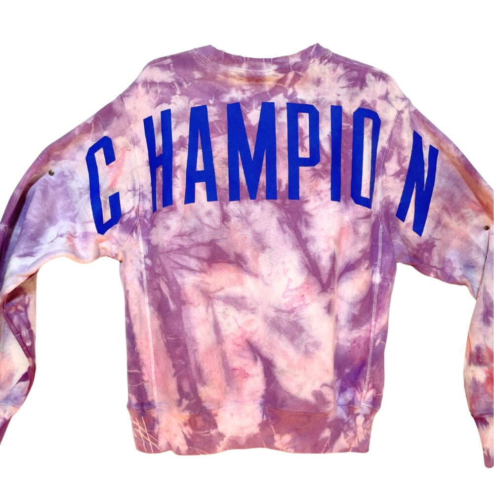Champion Unisex Crewneck Ice Dyed Sweatshirt - Picture 2 of 13